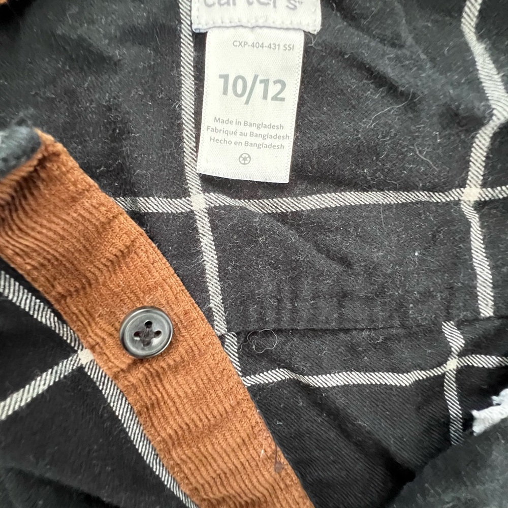 Carters Boy Football and Button Down Shirt Size 12 - Picture 9 of 10